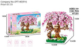 Color box cherry blossom tree house 1109pcs